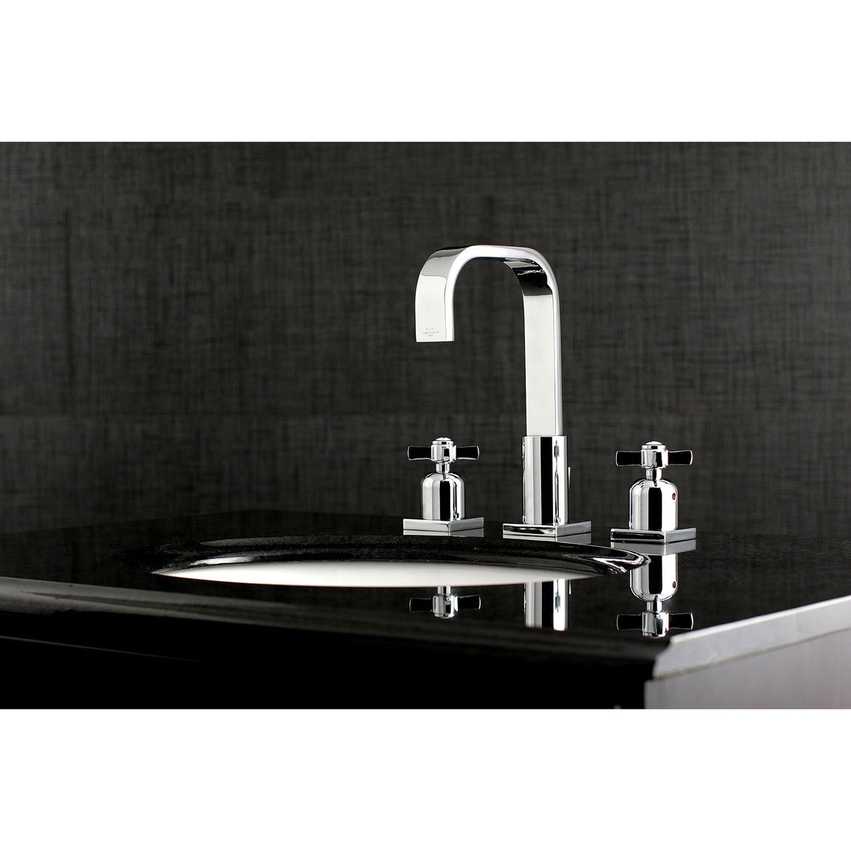Millennium FSC8961ZX Two-Handle 3-Hole Deck Mount Widespread Bathroom Faucet with Pop-Up Drain, Polished Chrome