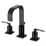 Serena FSC8965SVL Two-Handle 3-Hole Deck Mount Widespread Bathroom Faucet with Pop-Up Drain, Oil Rubbed Bronze