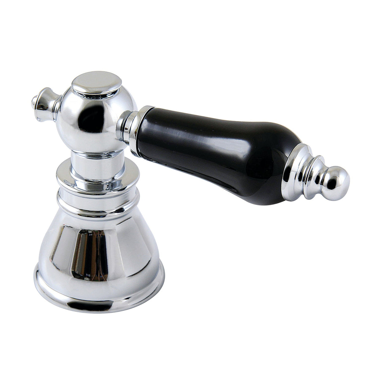 FSCDH1971AKL Black Porcelain Lever Diverter Handle, Polished Chrome