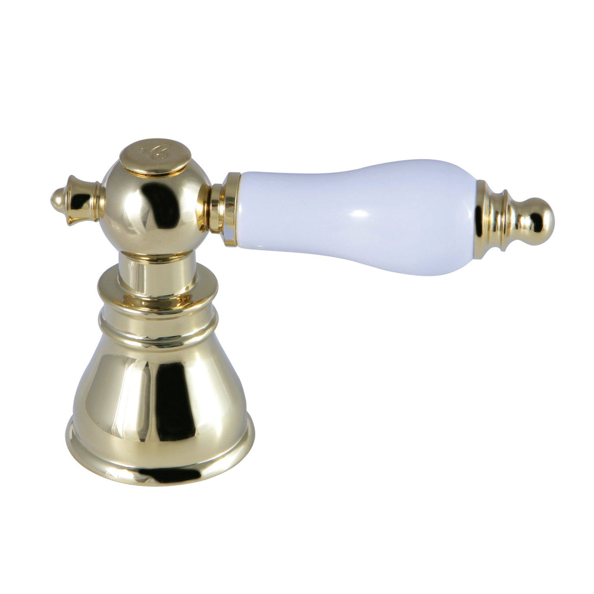 American Patriot FSCH1972APLC Cold Porcelain Lever Handle, Polished Brass
