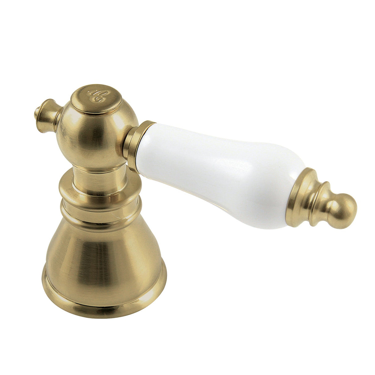 American Patriot FSCH1973APLC Cold Porcelain Lever Handle, Brushed Brass
