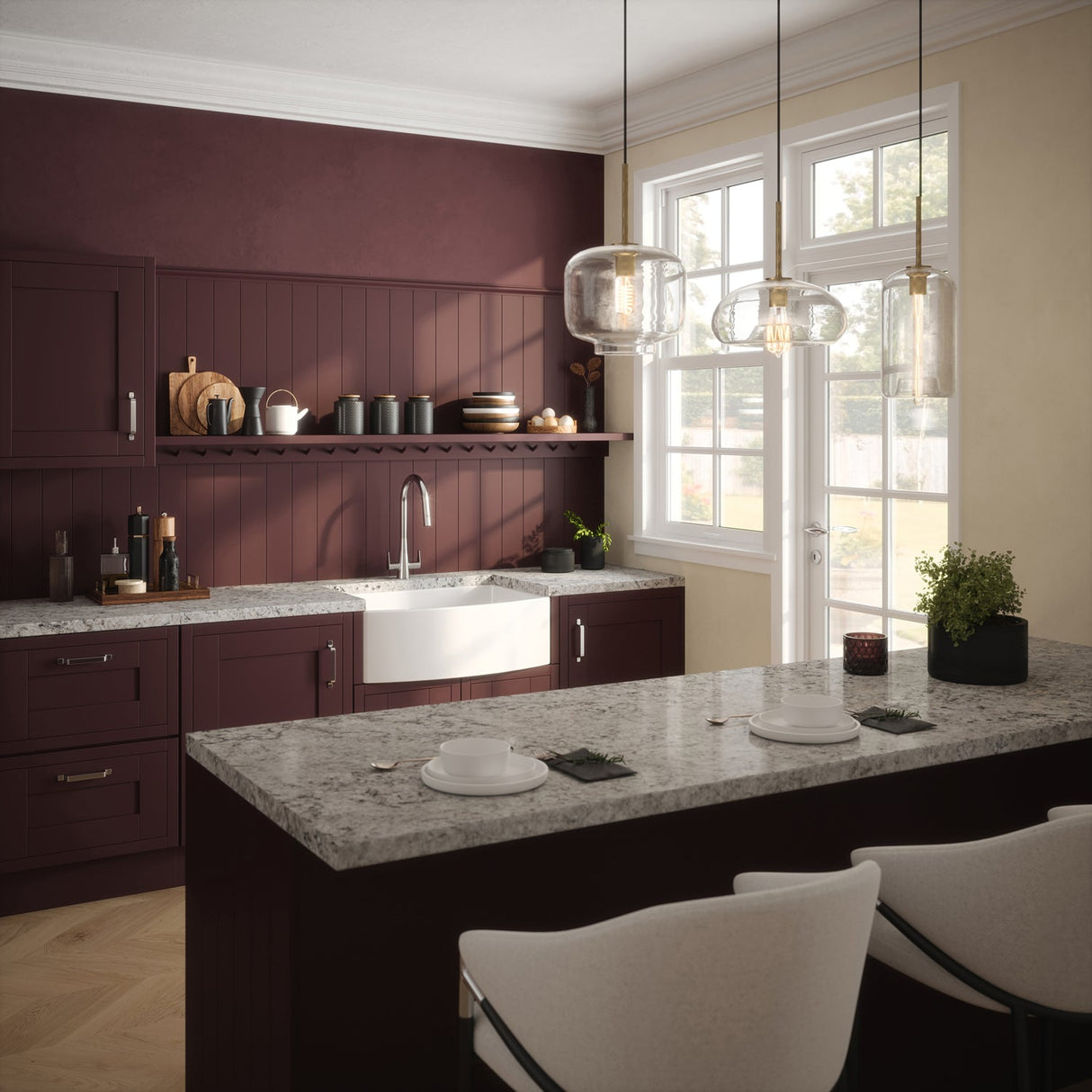 Gherdy 33" Fireclay Apron-Front Sink