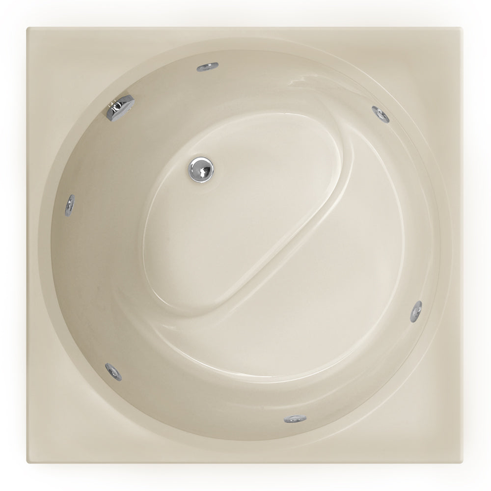 Hydro Systems FUJ4040GWP-ALM FUJI 4040 GC W/WHIRLPOOL SYSTEM-ALMOND