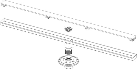 Infinity Drain FXSG 6536 36" Complete Kit for FXSG 65