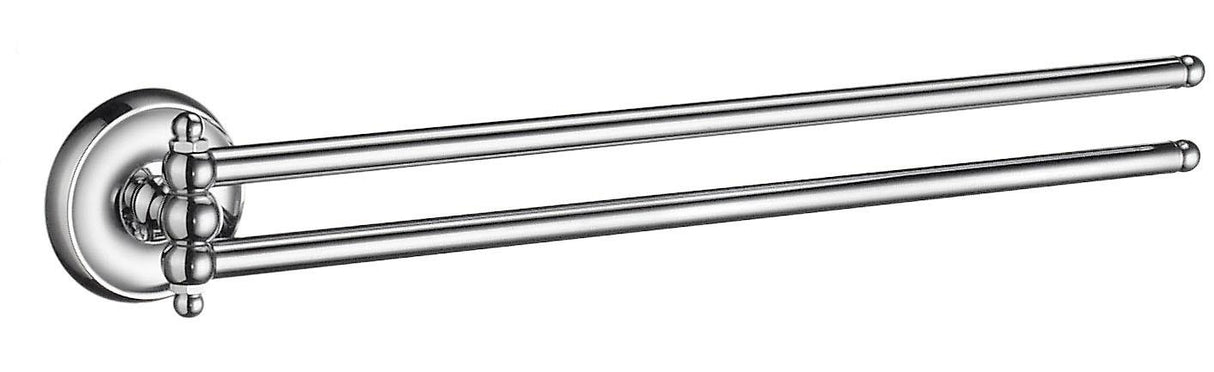 Smedbo Villa Swing Arm Towel Rail in Polished Chrome