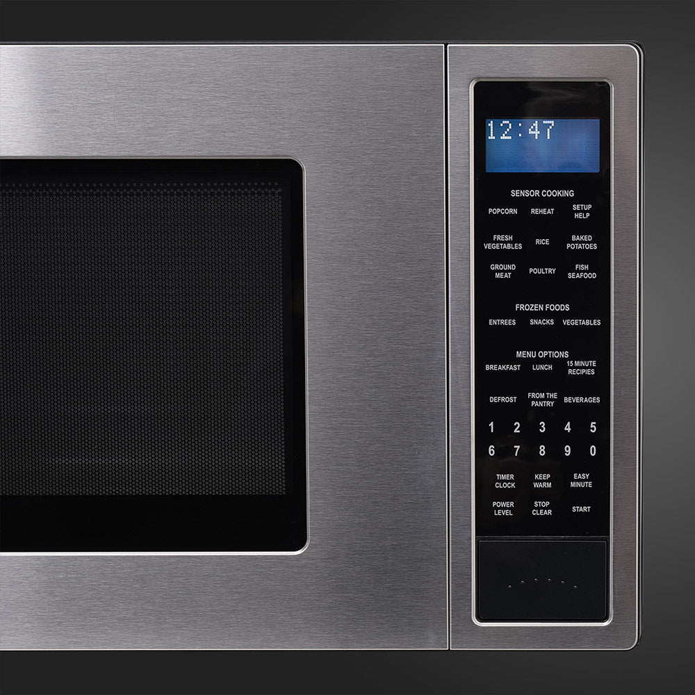Fulgor Milano 24 in. 400 Series Counter-top Microwave in Stainless Steel (F4MWO24S1)