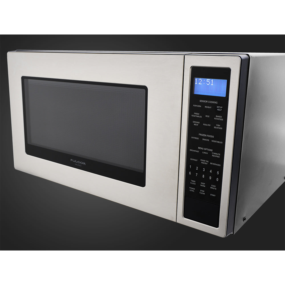 Fulgor Milano 24 in. 400 Series Counter-top Microwave in Stainless Steel (F4MWO24S1)