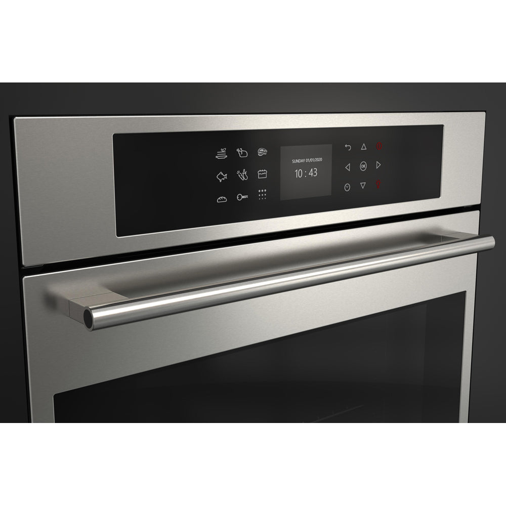Fulgor Milano 24 in. Electric Single Wall Oven with Self Clean and Convection in Stainless Steel (F7SP24S1)
