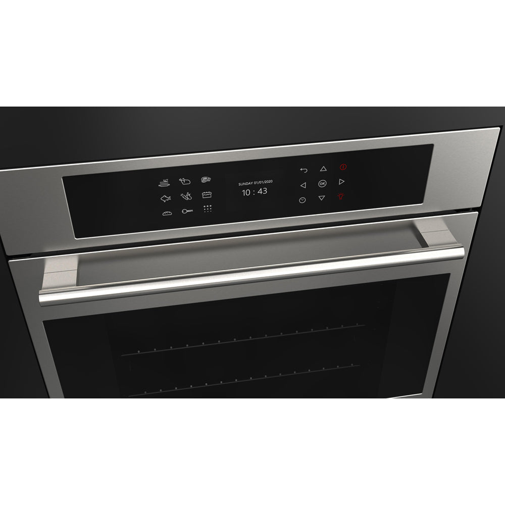 Fulgor Milano 24 in. Electric Single Wall Oven with Self Clean and Convection in Stainless Steel (F7SP24S1)