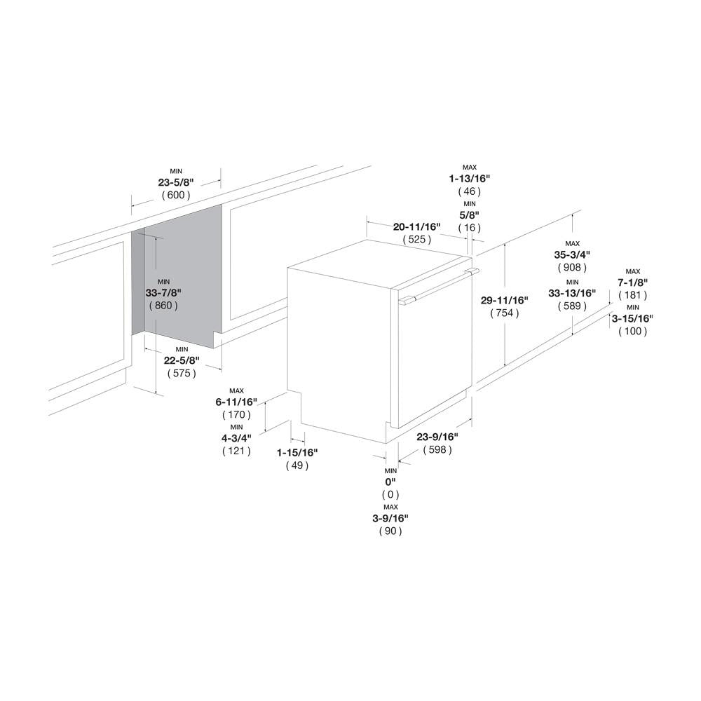 Fulgor Milano 24 in. Top Control Stainless Steel Dishwasher with Third Rack and Stainless Steel Tub (F6DWT24SS2)