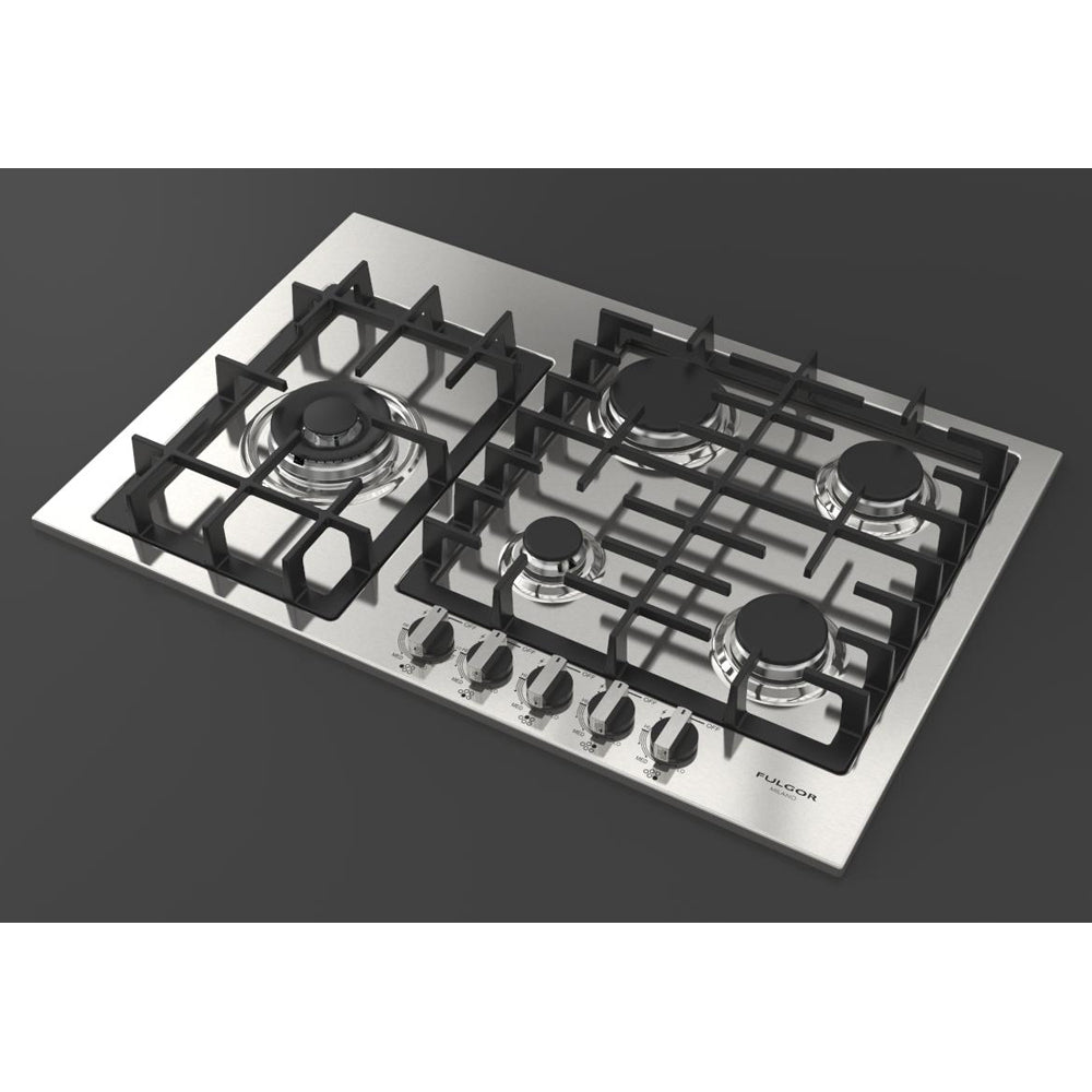 Fulgor Milano 30 in. 400 Series Gas Cooktop with 5 burners in Stainless Steel (F4GK30S1)