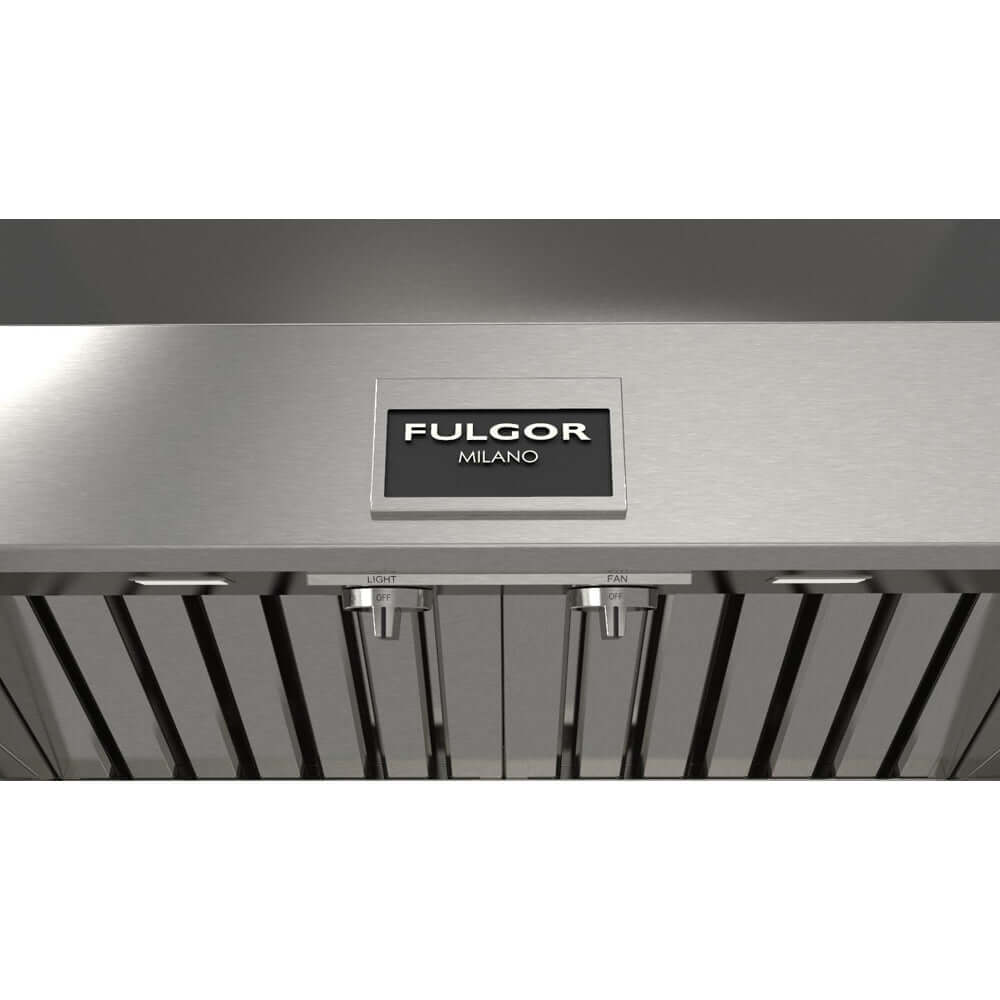 Fulgor Milano 30 in. 600 CFM Professional Under Cabinet Range Hood with Knob Control in Stainless Steel (F6PH30S2)
