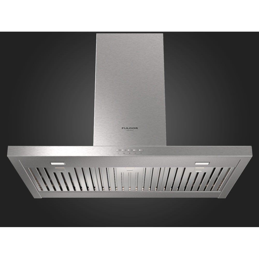 Fulgor Milano 30 in. 600 CFM Wall Mount Range Hood in Stainless Steel (F4CW30S1)