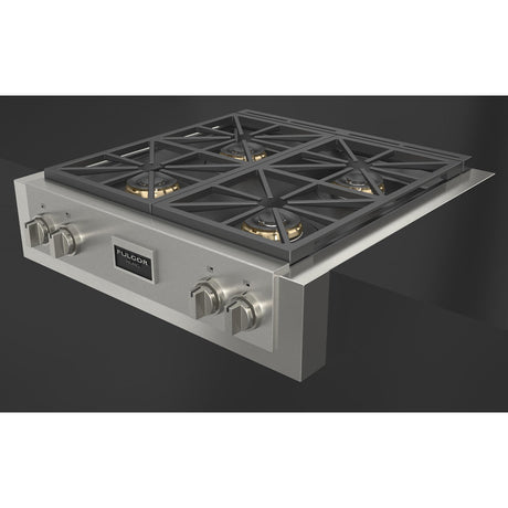 Fulgor Milano 30 in. 600 Professional Series All Gas Rangetop in Stainless Steel (F6GRT304S1)