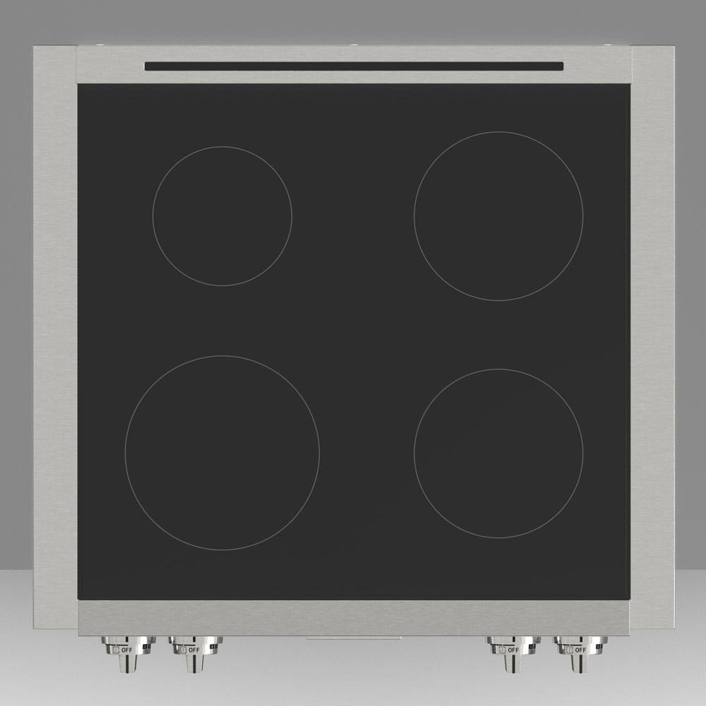 Fulgor Milano 30 in. 600 Professional Series Induction Rangetop in Stainless Steel with Glass Ceramic Top (F6IRT304S1)