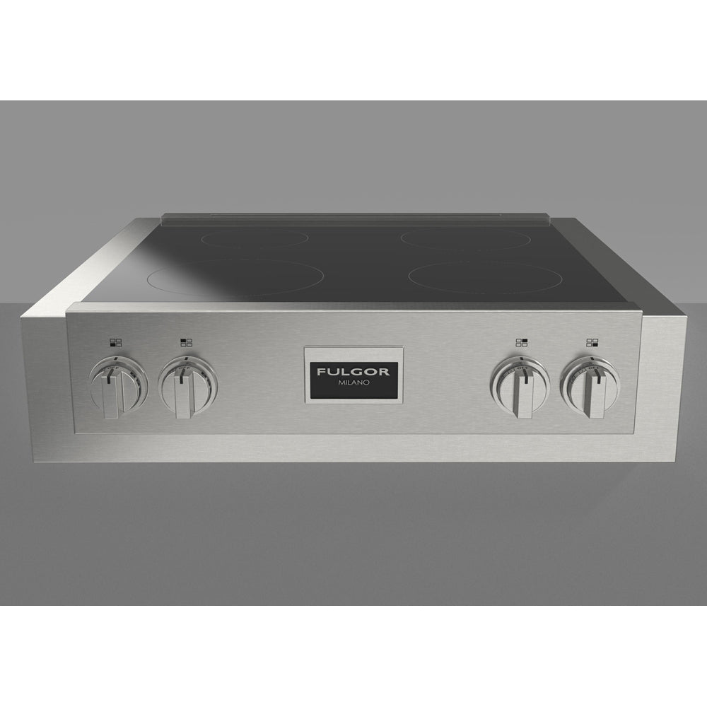 Fulgor Milano 30 in. 600 Professional Series Induction Rangetop in Stainless Steel with Glass Ceramic Top (F6IRT304S1)