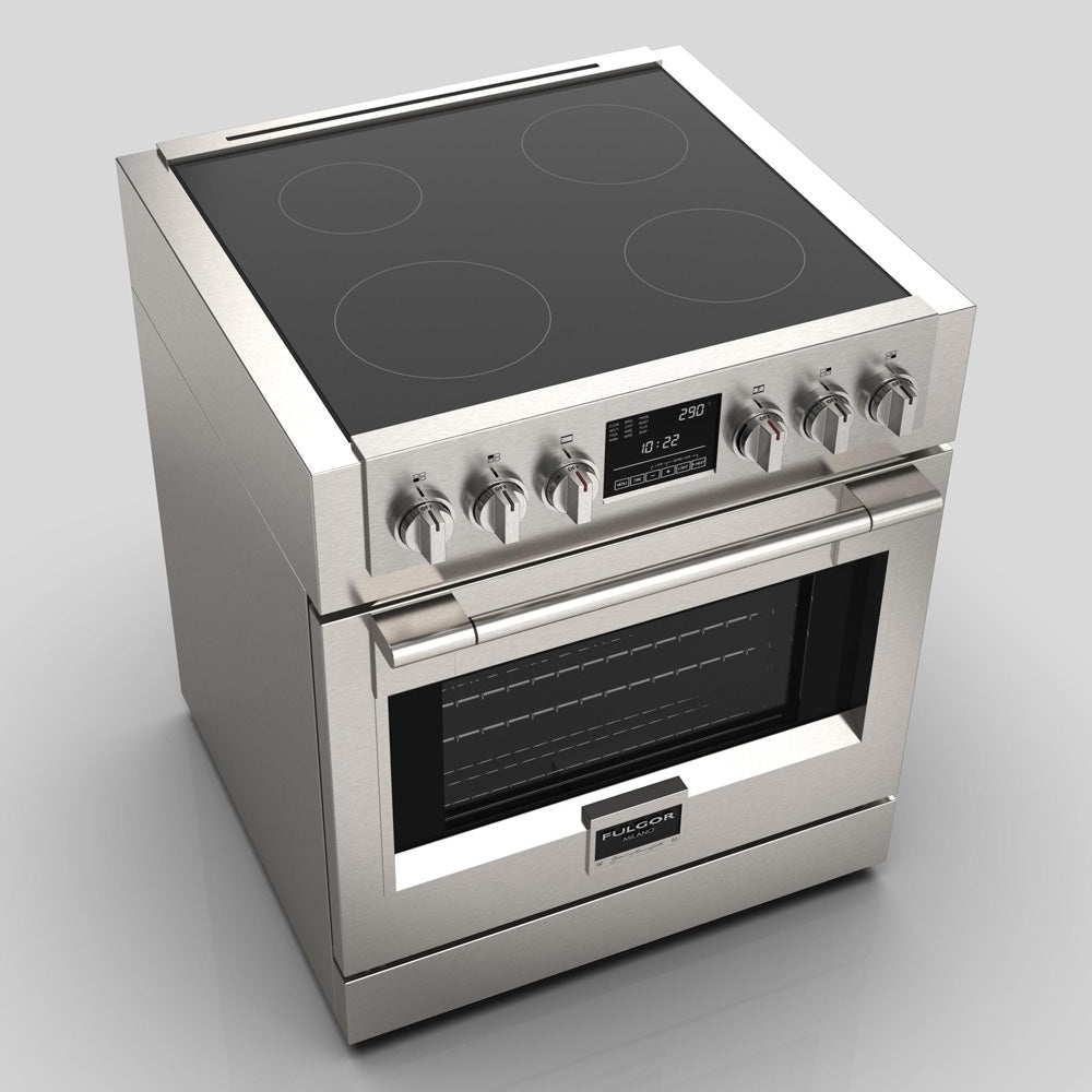 Fulgor Milano 30 in. 600 Series All Electric Induction Range in Stainless Steel (F6PIR304S1)