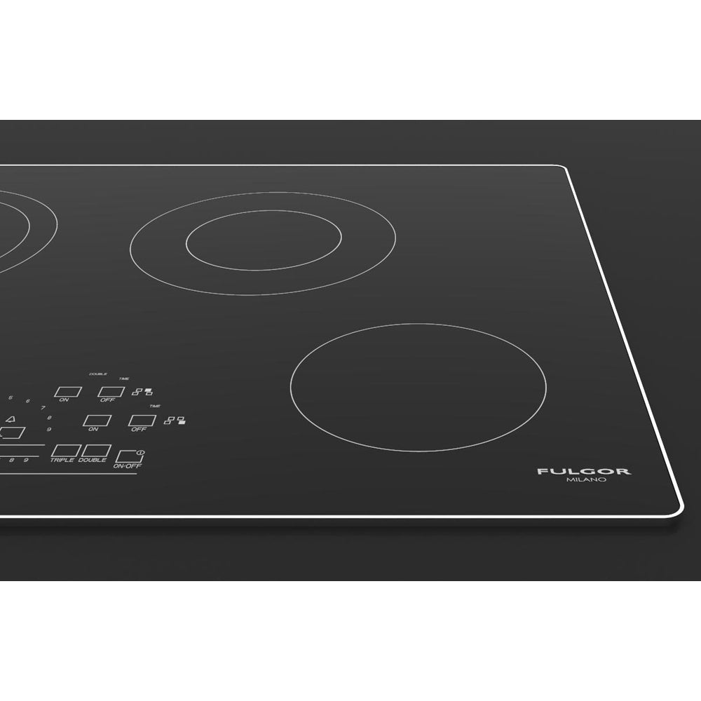 Fulgor Milano 30 in. 600 Series Electric Cooktop with 4 Burners and Glass Ceramic Cooktop in Stainless Steel (F6RT30S2)