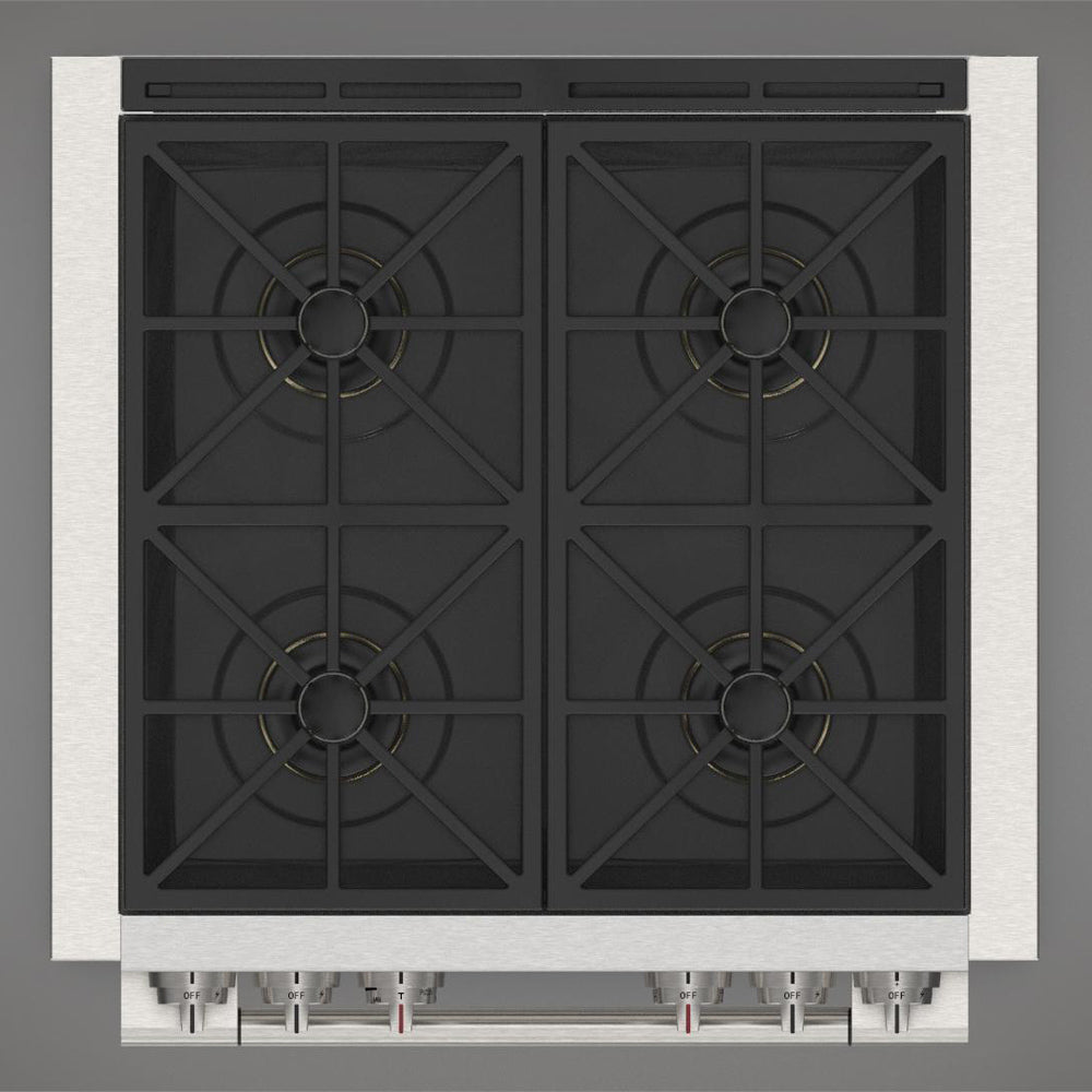 Fulgor Milano 30 in. 600 Series Pro All Gas Range with 4 Burners in Stainless Steel (F6PGR304S2)