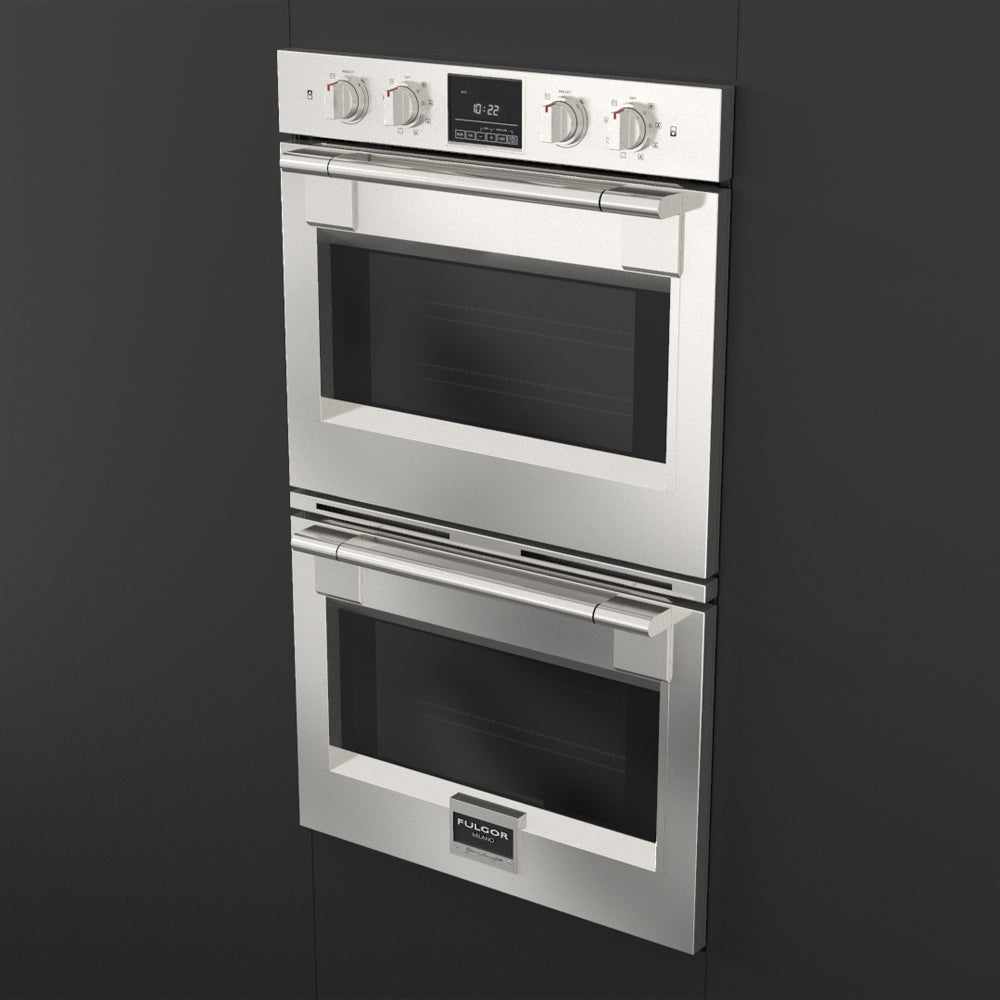 Fulgor Milano 30 in. Electric Built-in Double Wall Oven in Stainless Steel (F6PDP30S1)