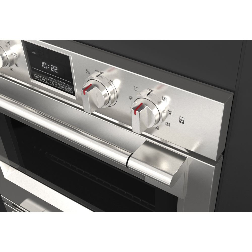 Fulgor Milano 30 in. Electric Built-in Double Wall Oven in Stainless Steel (F6PDP30S1)