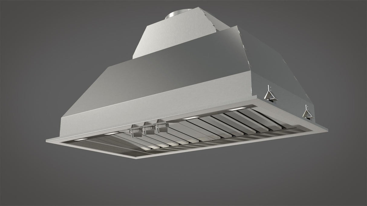 Fulgor Milano 34 in. 1000 CFM Professional Range Hood Insert with Knob Controls in Stainless Steel (F6BP34DS1)