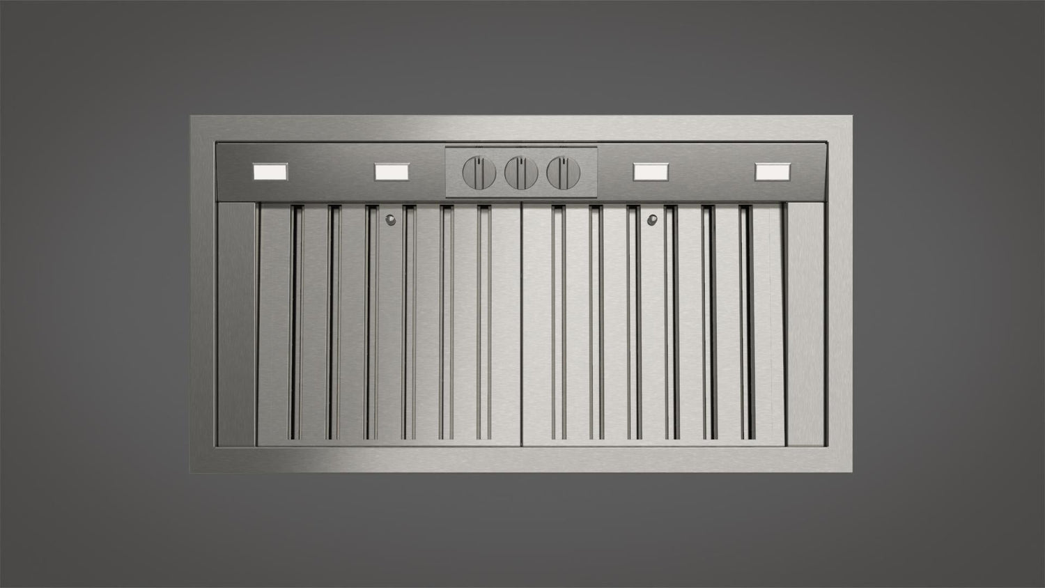 Fulgor Milano 34 in. 1000 CFM Professional Range Hood Insert with Knob Controls in Stainless Steel (F6BP34DS1)