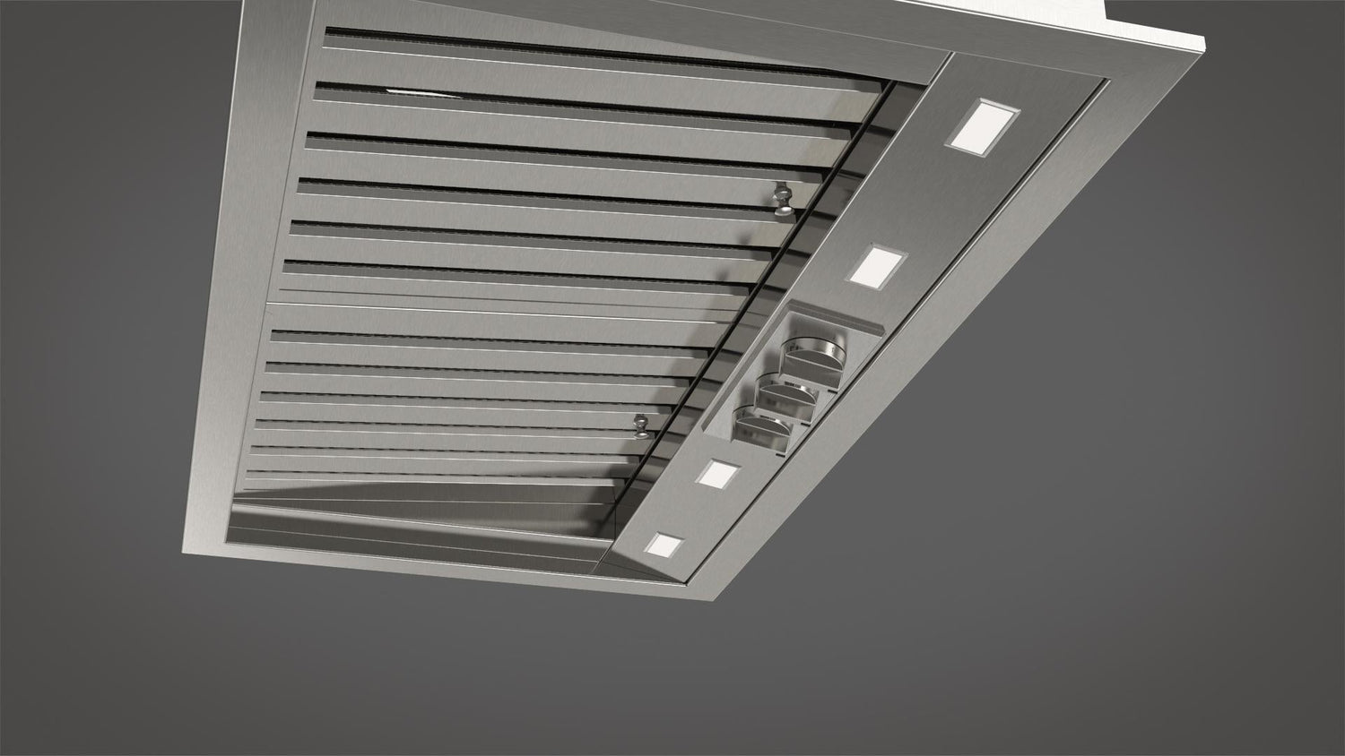 Fulgor Milano 34 in. 1000 CFM Professional Range Hood Insert with Knob Controls in Stainless Steel (F6BP34DS1)