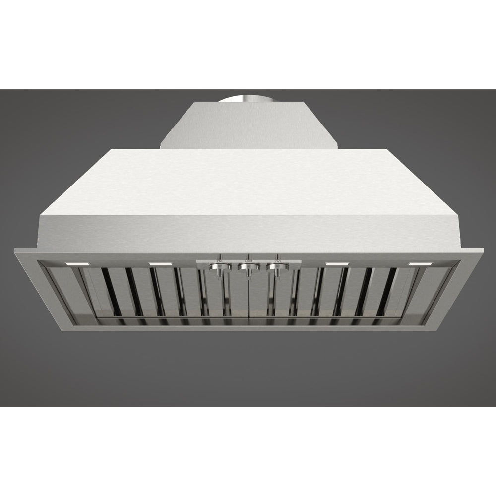 Fulgor Milano 34 in. 1000 CFM Professional Range Hood Insert with Knob Controls in Stainless Steel (F6BP34DS1)