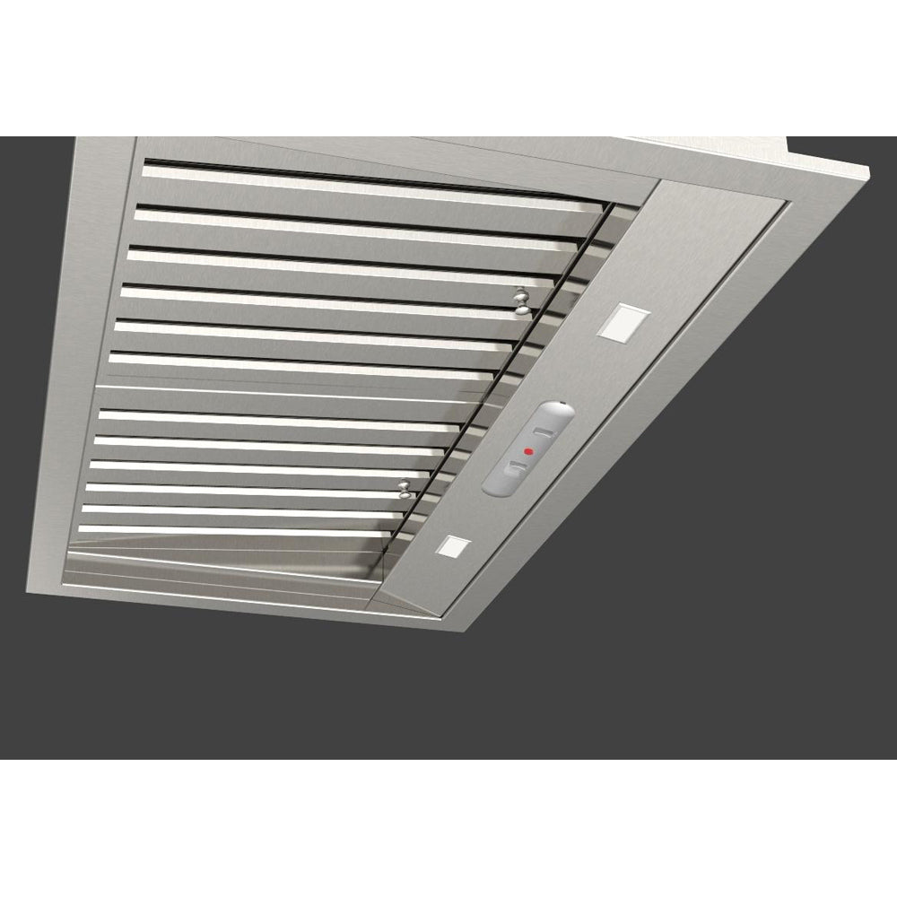 Fulgor Milano 34 in. 600 CFM Professional Range Hood Insert in Stainless Steel (F6BP34S1)