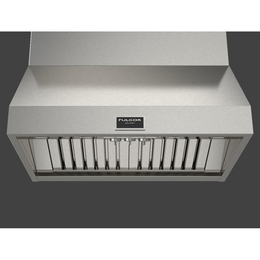 Fulgor Milano 36 in. 1000 CFM Professional Under Cabinet Range Hood with Knob Control in Stainless Steel (F6PH36DS1)