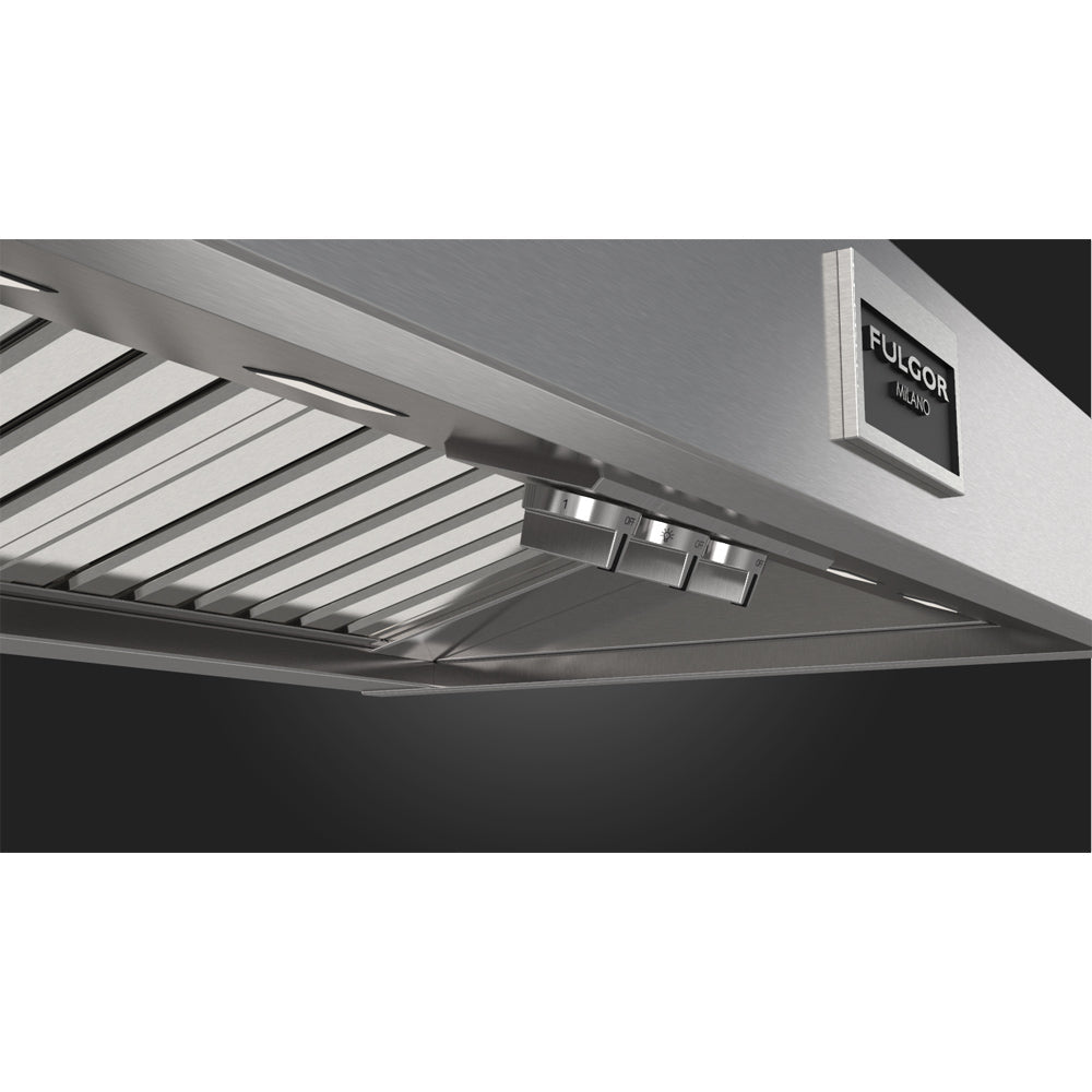Fulgor Milano 36 in. 1000 CFM Professional Wall Mount Range Hood in Stainless Steel (F6PC36DS1)