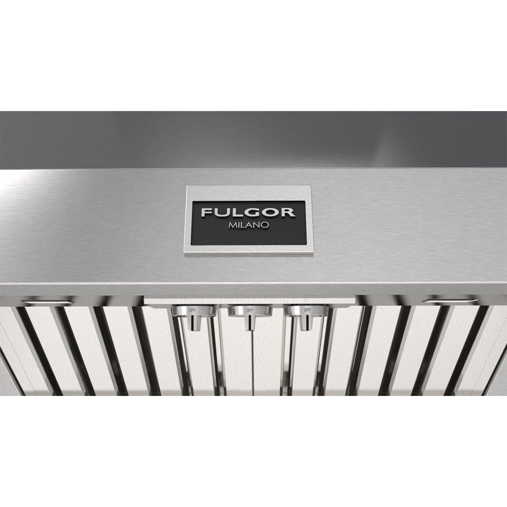 Fulgor Milano 36 in. 1000 CFM Professional Wall Mount Range Hood in Stainless Steel (F6PC36DS1)