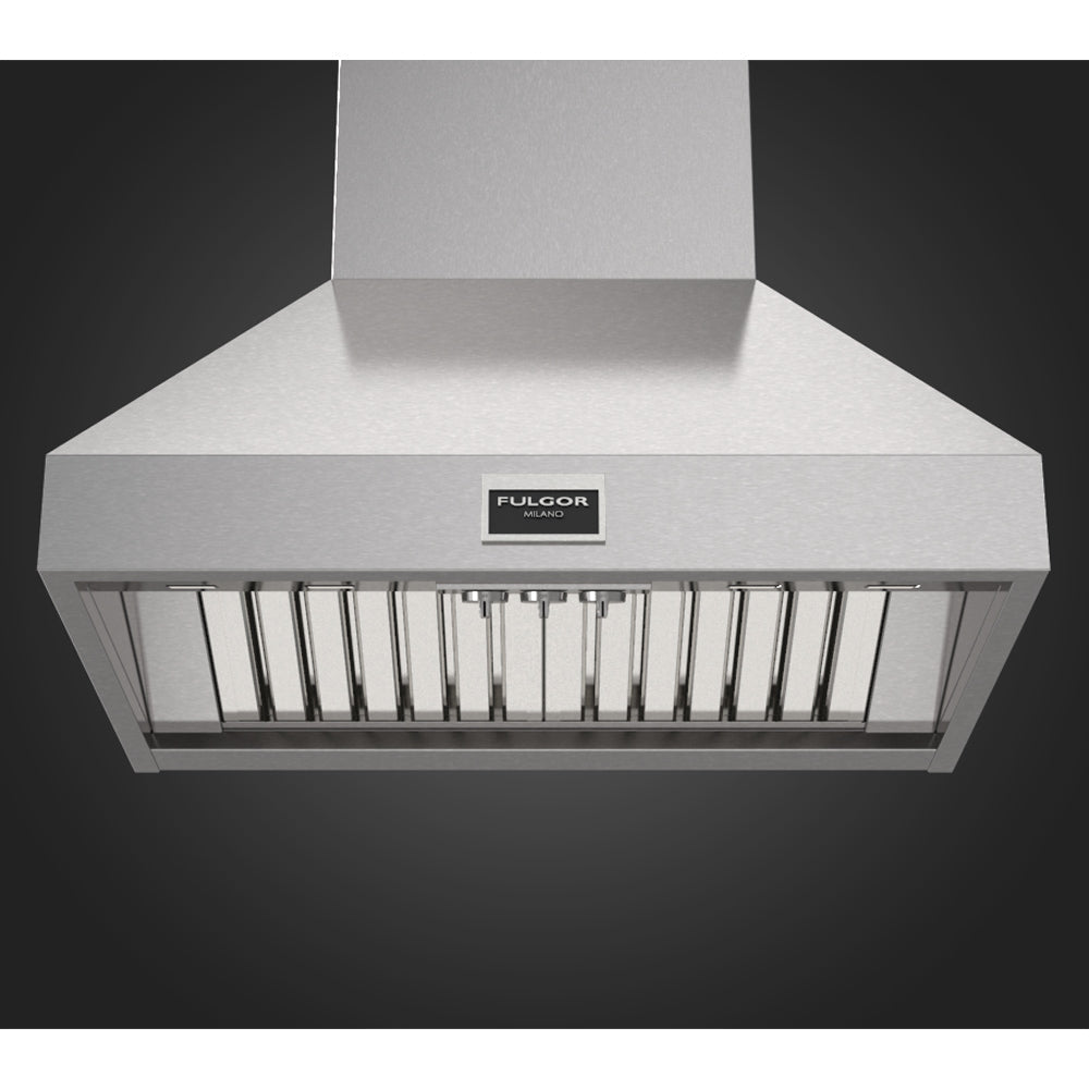 Fulgor Milano 36 in. 1000 CFM Professional Wall Mount Range Hood in Stainless Steel (F6PC36DS1)