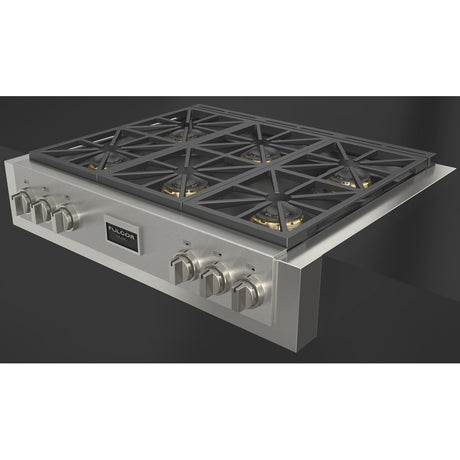 Fulgor Milano 36 in. 600 Professional Series All Gas Rangetop in Stainless Steel (F6GRT366S1)
