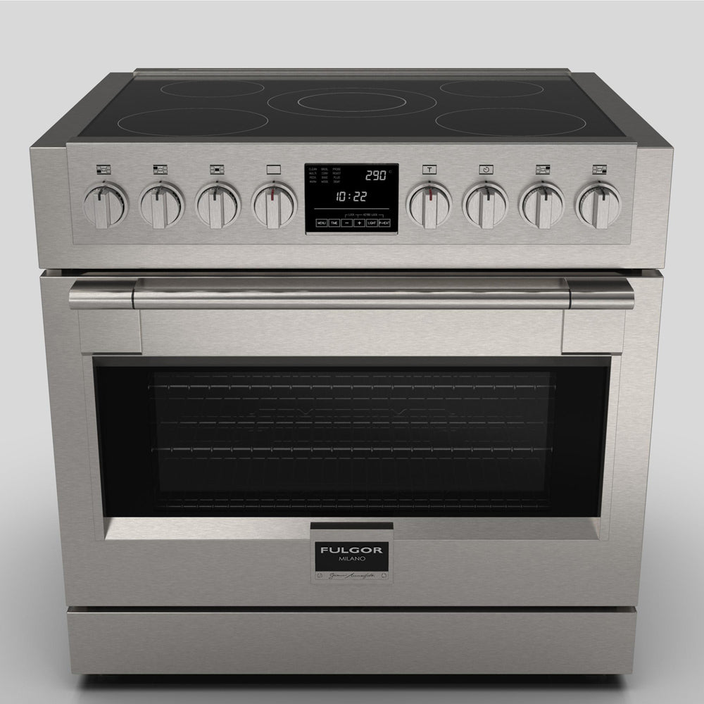 Fulgor Milano 36 in. 600 Series All Electric Induction Range in Stainless Steel (F6PIR365S1)