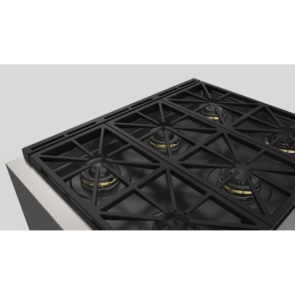 Fulgor Milano 36 in. 600 Series Pro All Gas Range with 6 Burners in Stainless Steel (F6PGR366S2)