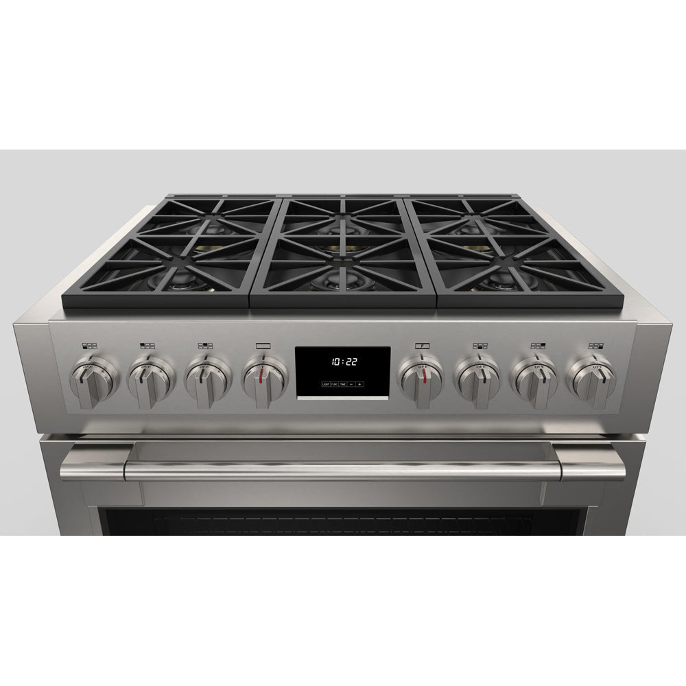 Fulgor Milano 36 in. 600 Series Pro All Gas Range with 6 Burners in Stainless Steel (F6PGR366S2)