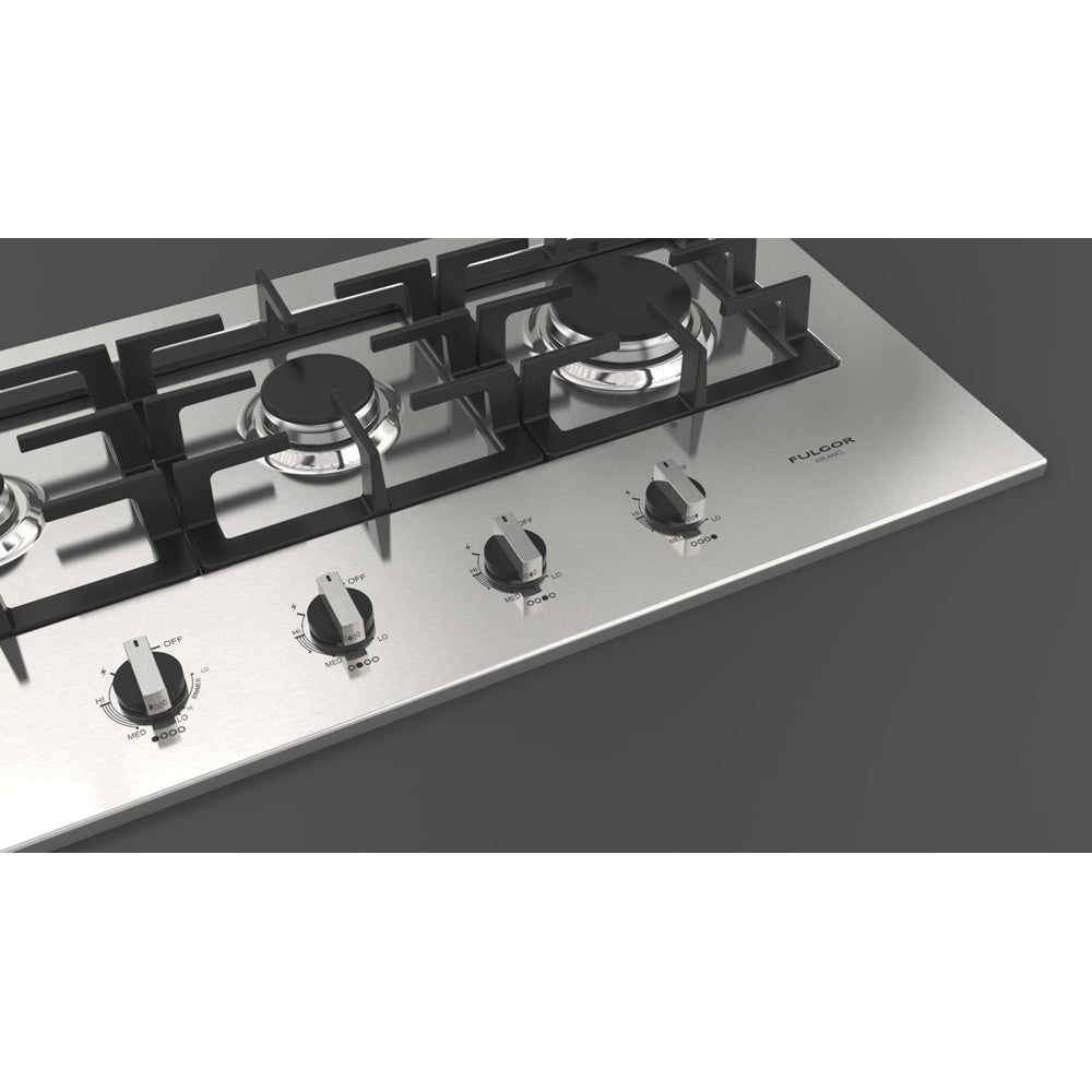 Fulgor Milano 42 in. 400 Series Gas Cooktop with 4 Burners in Stainless Steel (F4GK42S1)