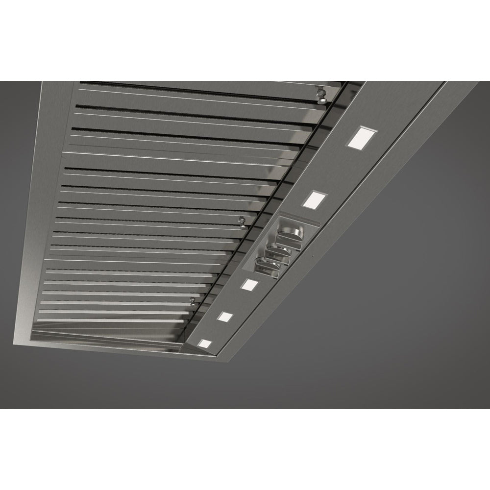 Fulgor Milano 46 in. 600 CFM Professional Range Hood Insert in Stainless Steel (F6BP46DS1)