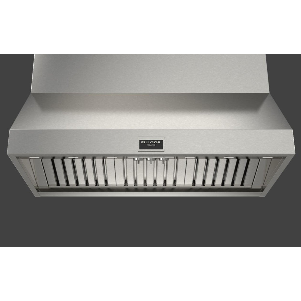 Fulgor Milano 48 in. 1000 CFM Professional Under Cabinet Range Hood with Knob Control in Stainless Steel (F6PH48DS1)