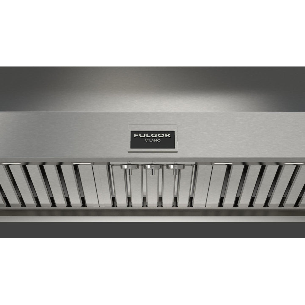 Fulgor Milano 48 in. 1000 CFM Professional Under Cabinet Range Hood with Knob Control in Stainless Steel (F6PH48DS1)