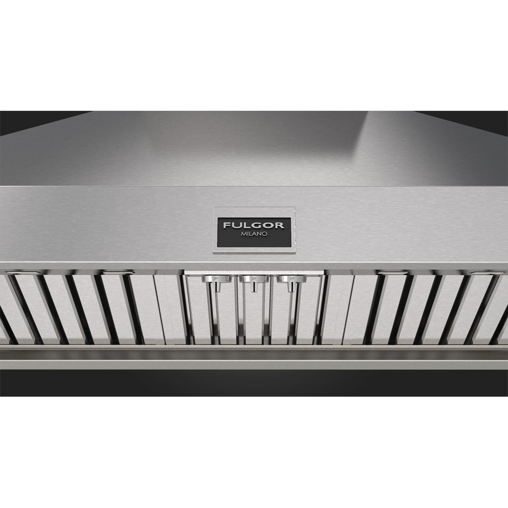 Fulgor Milano 48 in. 1000 CFM Professional Wall Mount Range Hood in Stainless Steel (F6PC48DS1)