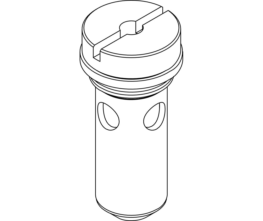 Central Brass G-1043-C Cylinder Sub-Unit with Gasket in Polished Chrome