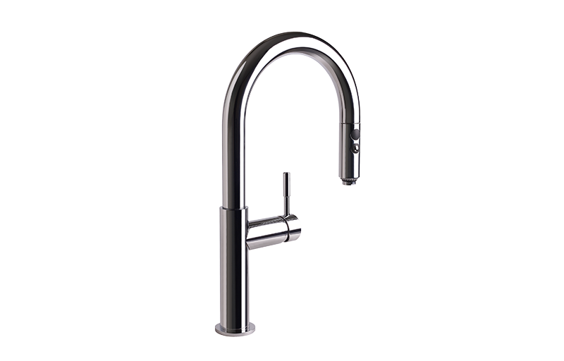 GRAFF Polished Chrome Pull-Down Kitchen Faucet G-4612-LM3-PC