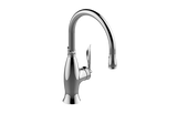 GRAFF Architectural Black Pull-Down Kitchen Faucet G-4834-LM51-BK