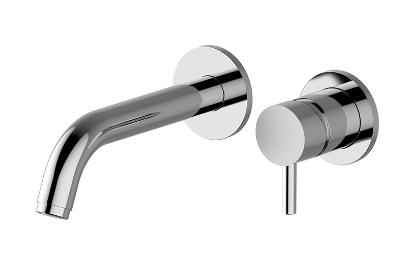 GRAFF Gunmetal PVD M.E. Wall-Mounted Lavatory Faucet w/Single Handle - Trim Only G-6135-LM41MW-GM-T