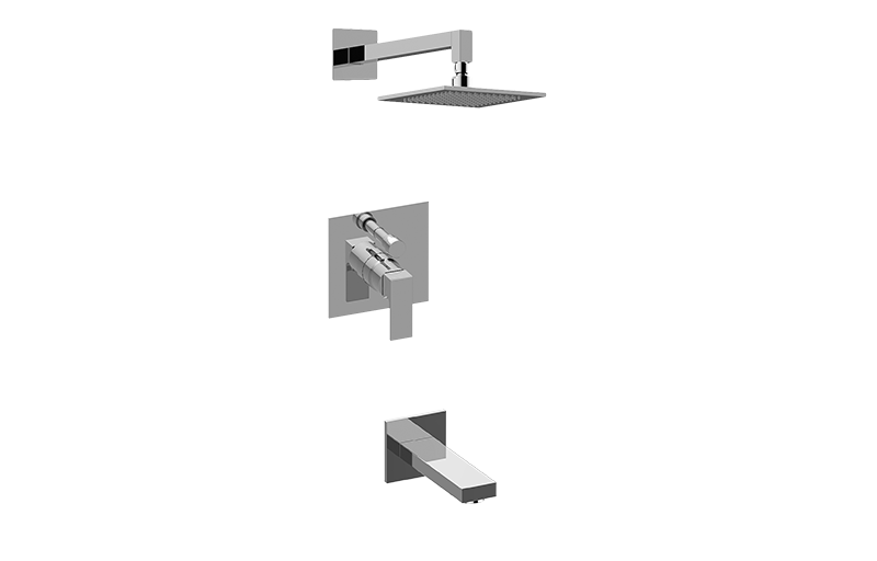 GRAFF Onyx PVD Contemporary Pressure Balancing Shower Set (Rough & Trim) G-7290-LM55S-OX-T