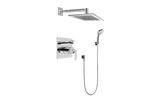 GRAFF Steelnox (Satin Nickel) Contemporary Pressure Balancing Shower Set (Trim Only) G-7296-LM40S-SN-T