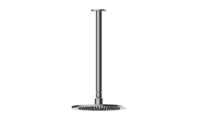 GRAFF Onyx PVD Contemporary Showerhead with Ceiling Arm G-8311-OX